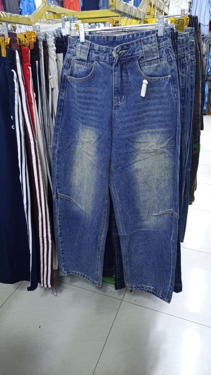 Baggy jinsi shim — yuvilgan ko'k